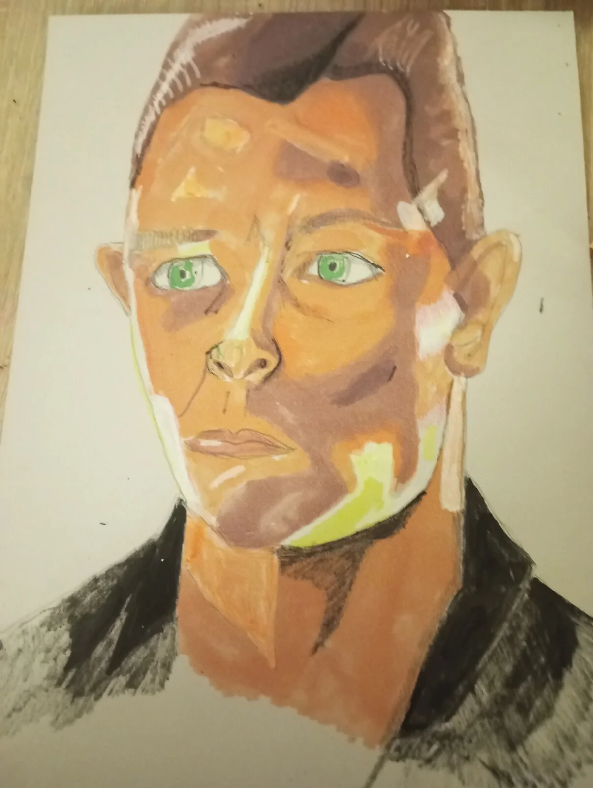 Oljemålning T-1000 från Terminator 2 av Helena Jansson