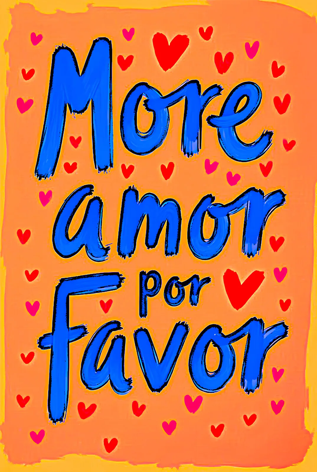 More amor por favor - poster/print/canvastryck av Kenneth Svensson