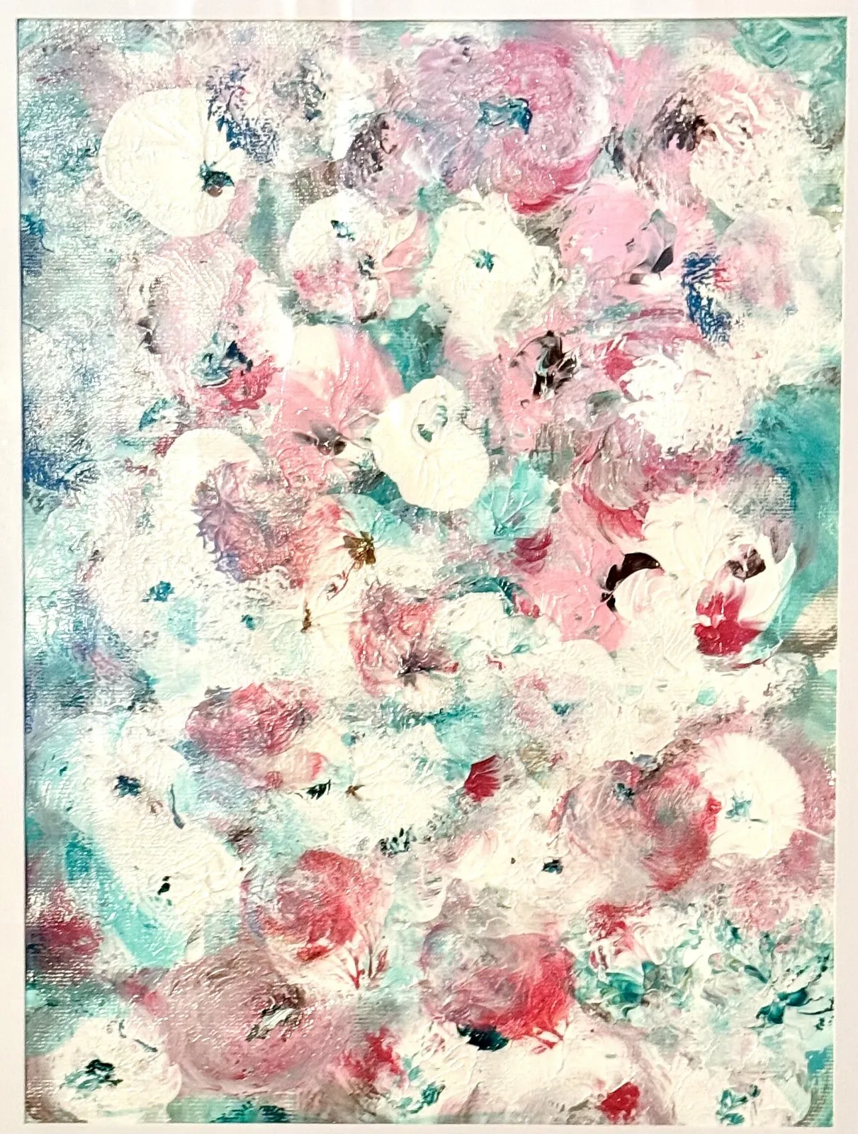 Akrylmålning Ranunklar av AnneLee Yngwe Fratini