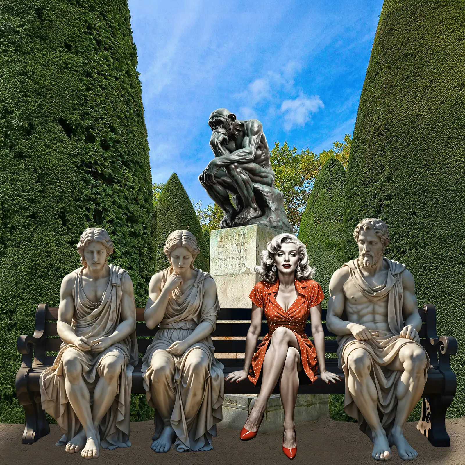 Talks on a Park Bench – Thinkers or Weighers av Jörgen Thornberg