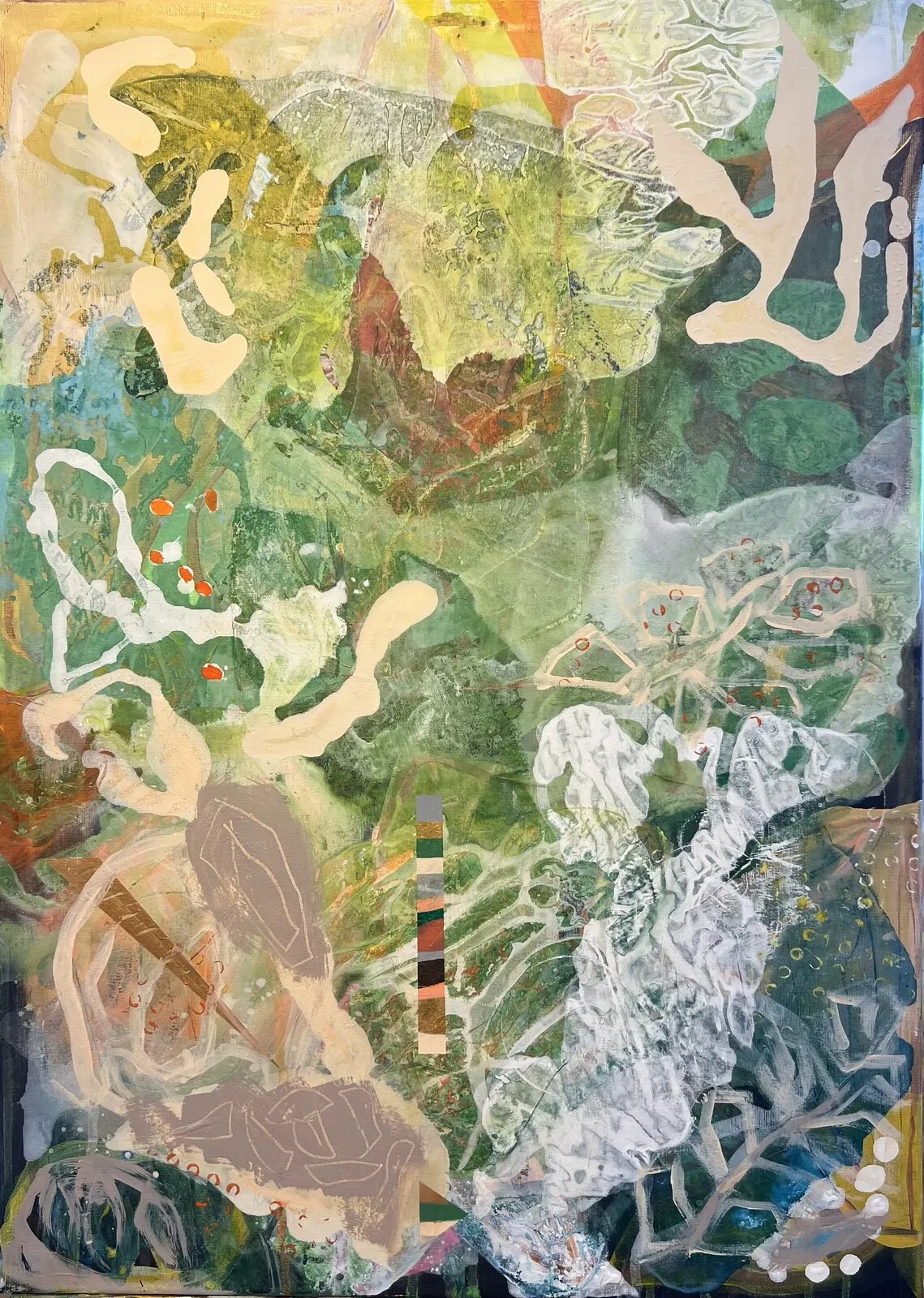 Akrylmålning Skogsrå av Helena Renström