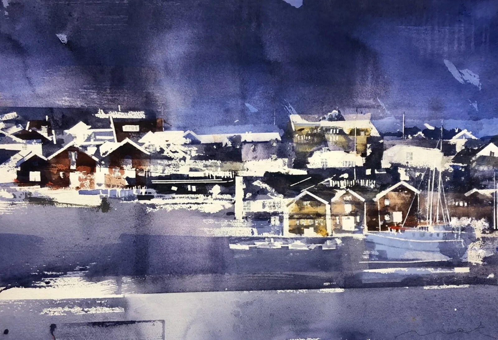 Akvarell av Kent Malmberg