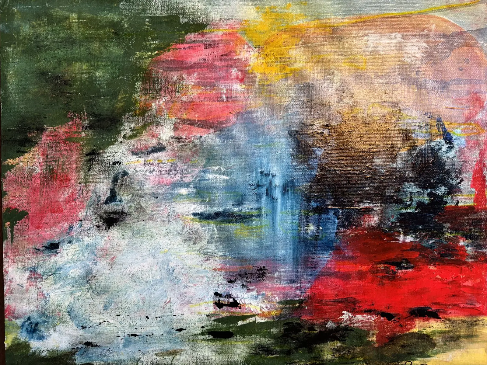 Akrylmålning Somthing colorful av Sara Bergman