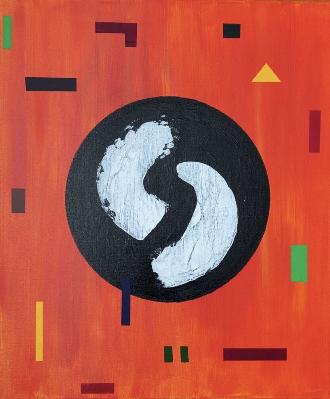 Akrylmålning Aurantiacus av Simon Kvarntun