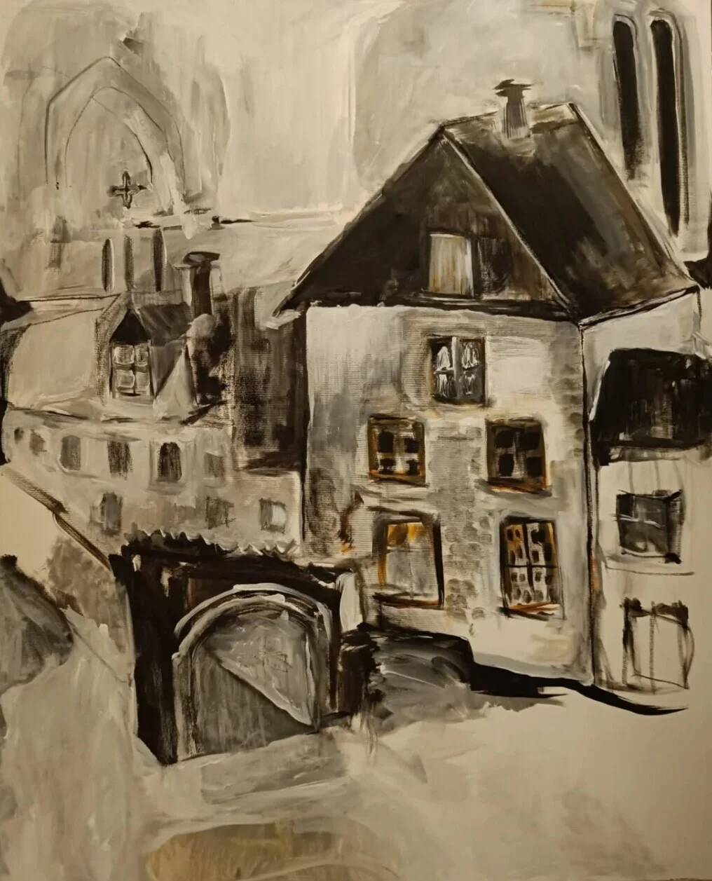 Akrylmålning av Anna-Lena Ravn