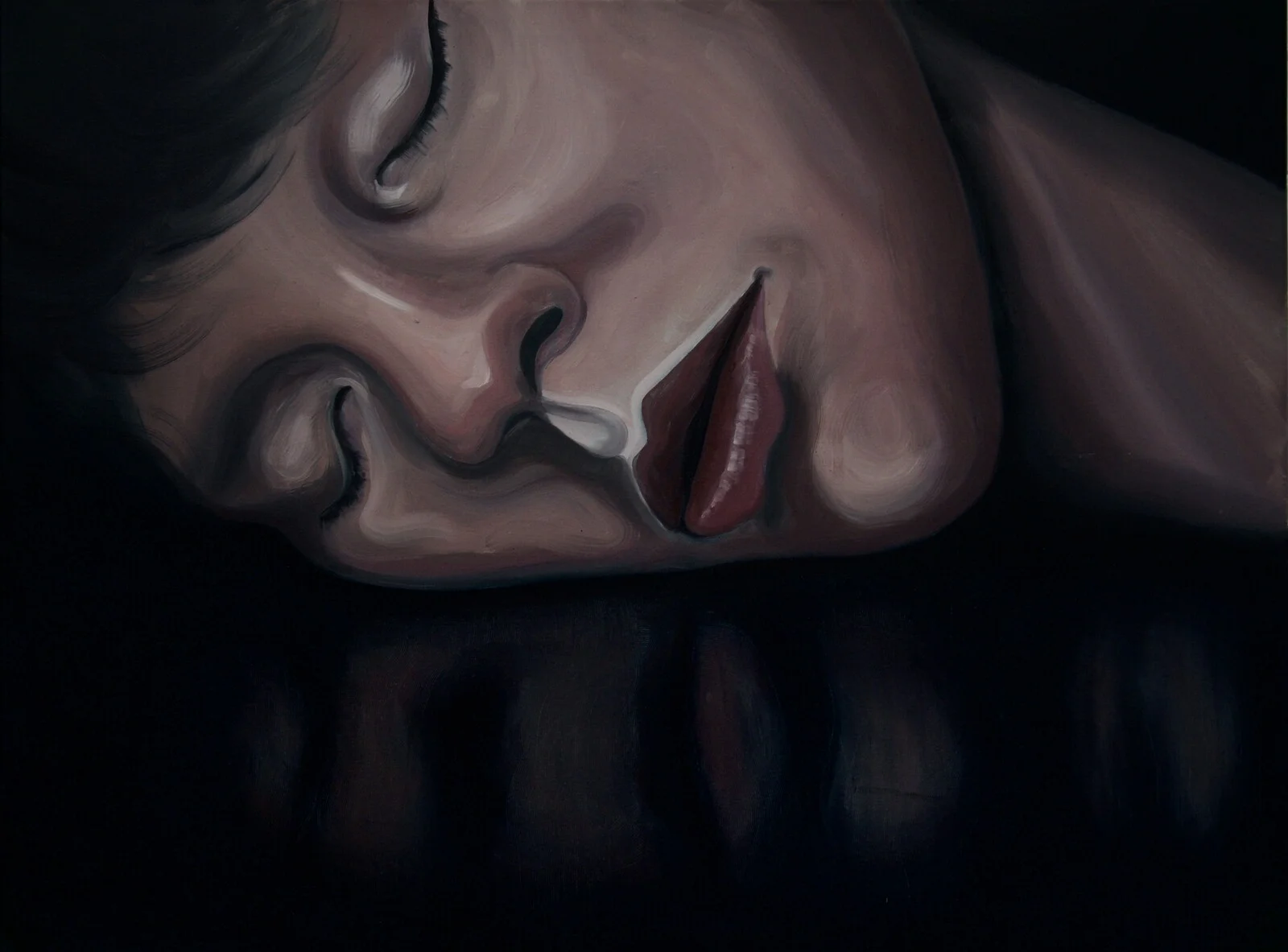 Oljemålning Affection for solitude av Alex Fält