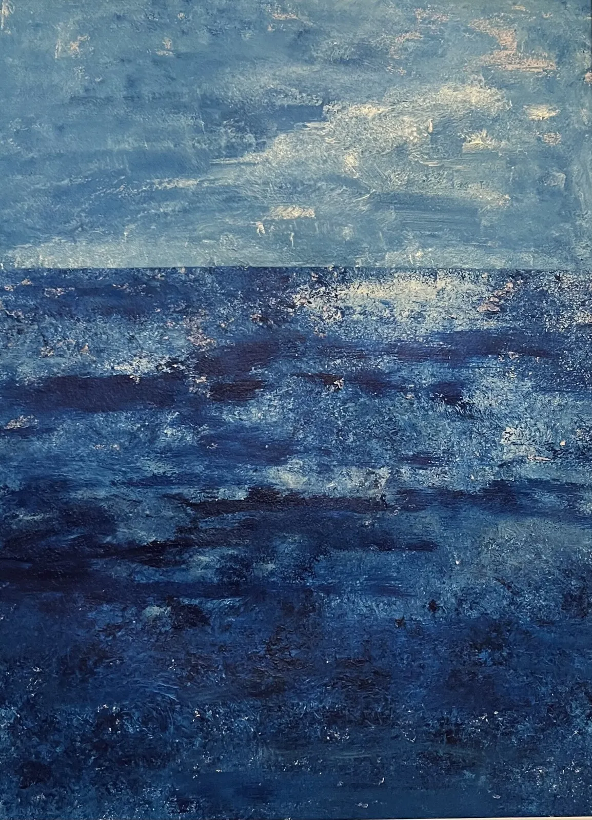 Akrylmålning Pacific Blue 3 av Amie Norrman Söderman