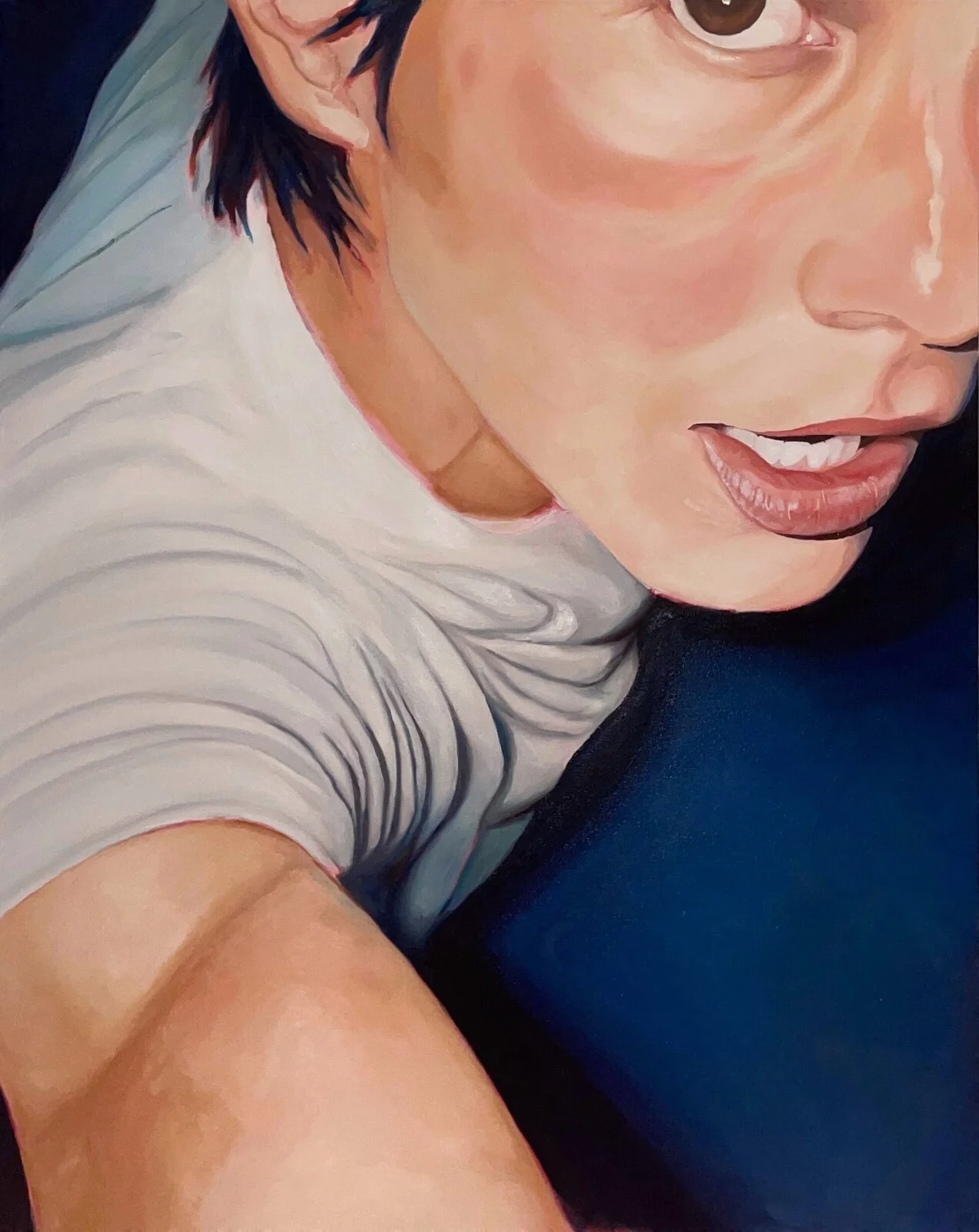 Oljemålning The flash av Milosz Weglicki