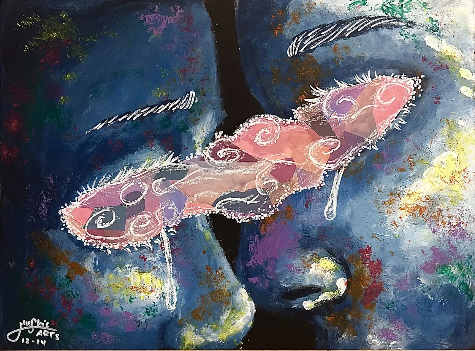 Akrylmålning Clouded souls av Susanna Eriksson