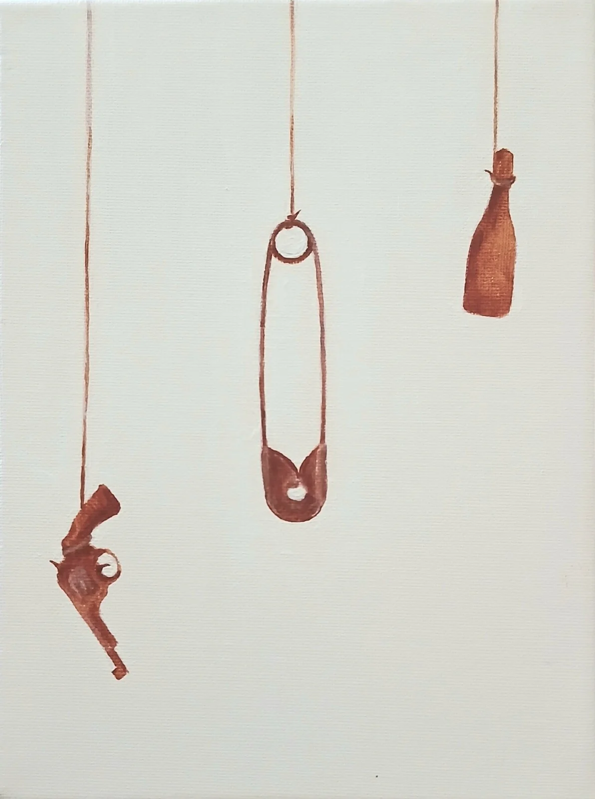 Akrylmålning Hanging object made by man av Jörgen Moberg