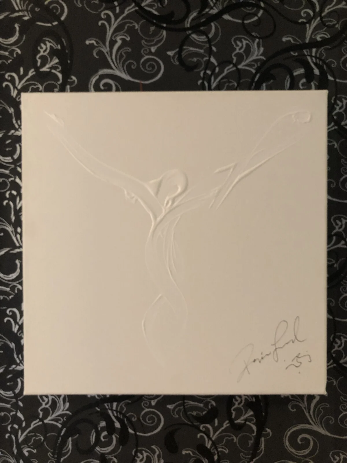 Akrylmålning White Angel av Regina Lund