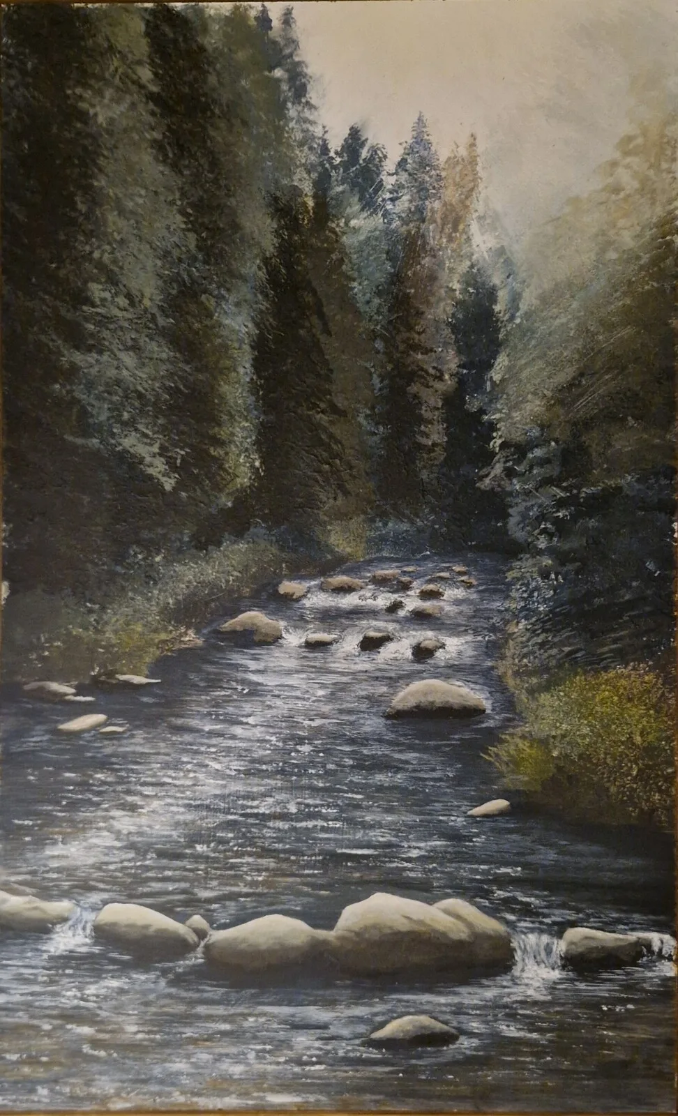 Akrylmålning Fettjeåfallet av Daniel Thelin