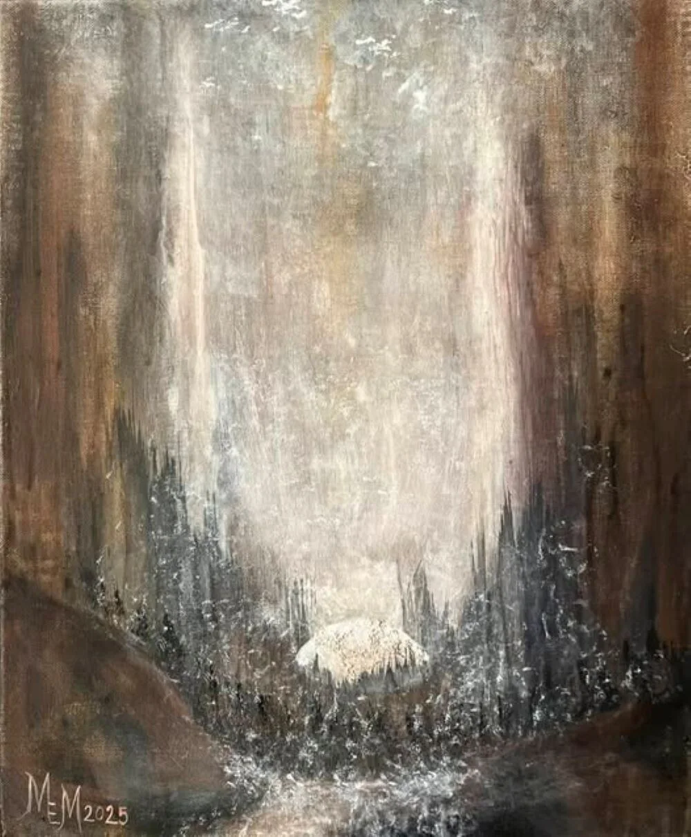 Akrylmålning New beginning av Marilyn Miller