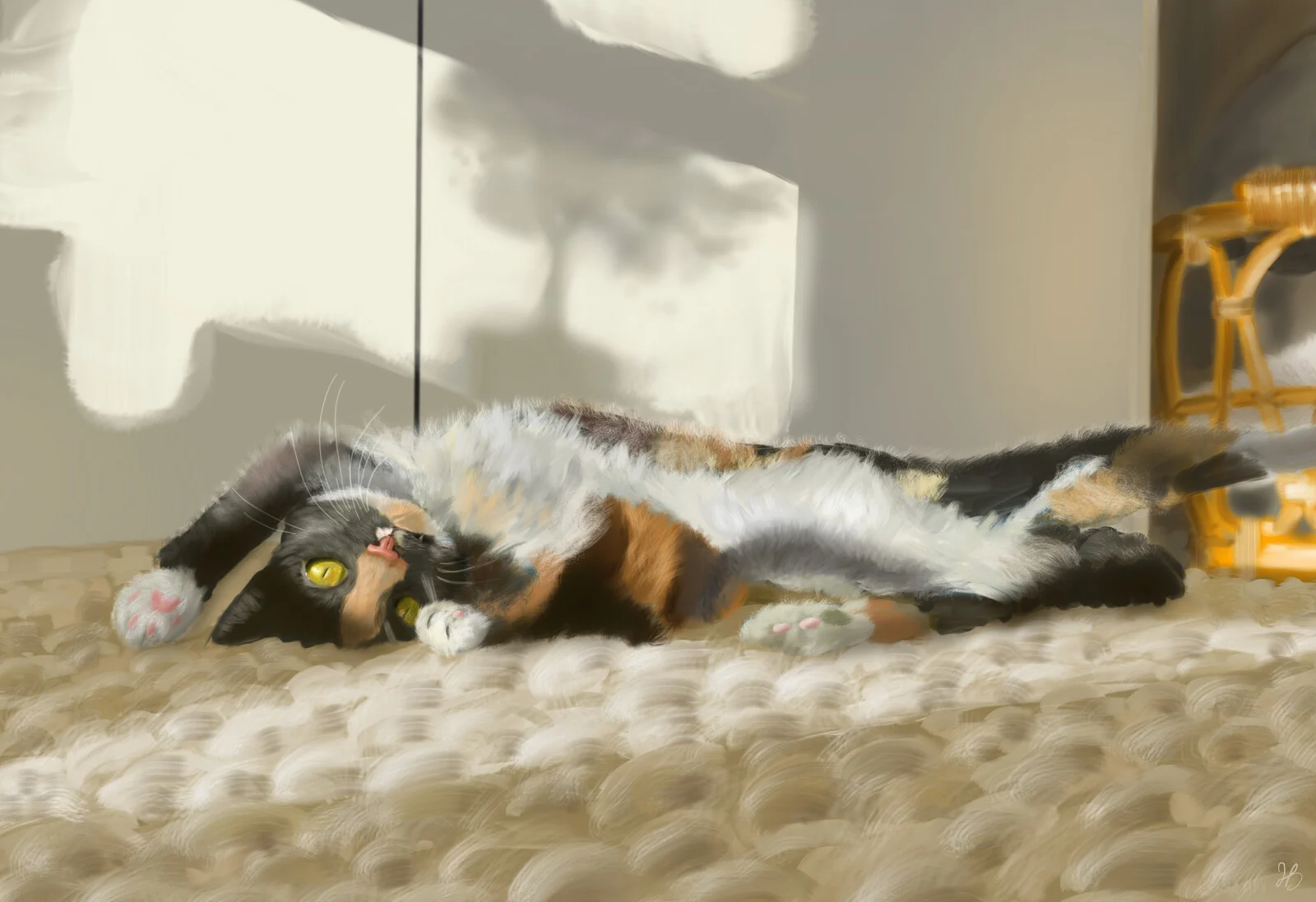 Solkatt av Hjalmar Blomqvist