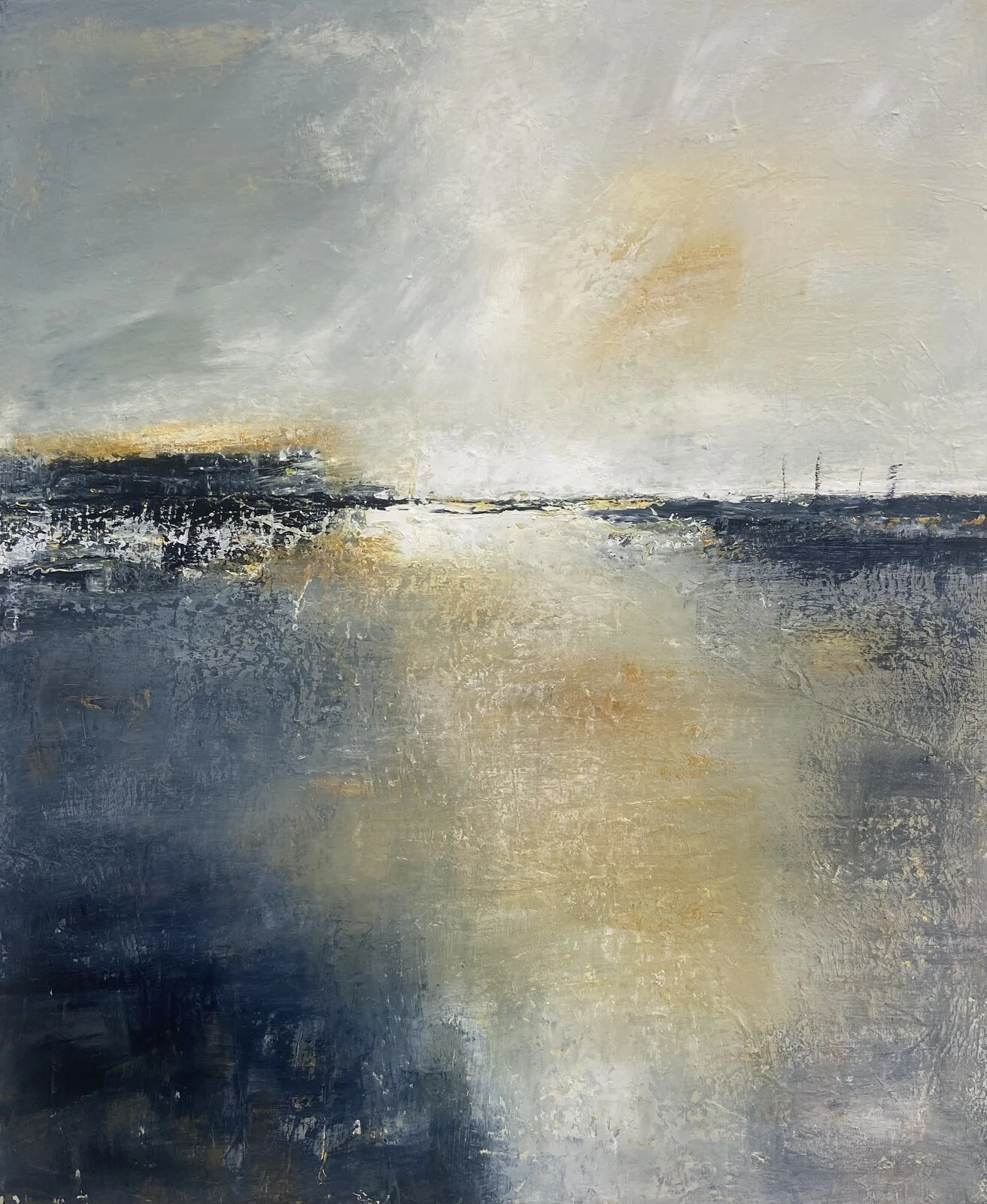 Akrylmålning Förtrollande kväll av Marie Sandell