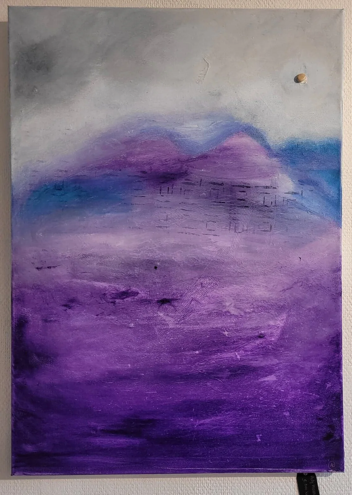 Akrylmålning Holy Mountains av Wynja Lindman