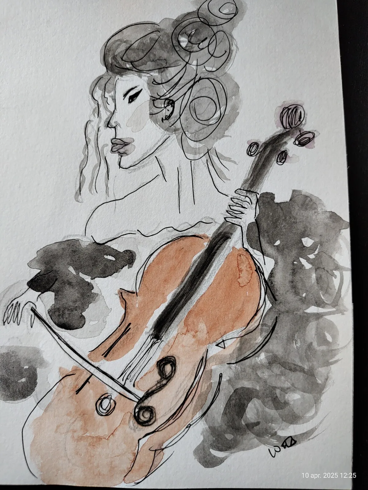 Akvarell Själ av Liselotte Bengtsdotter