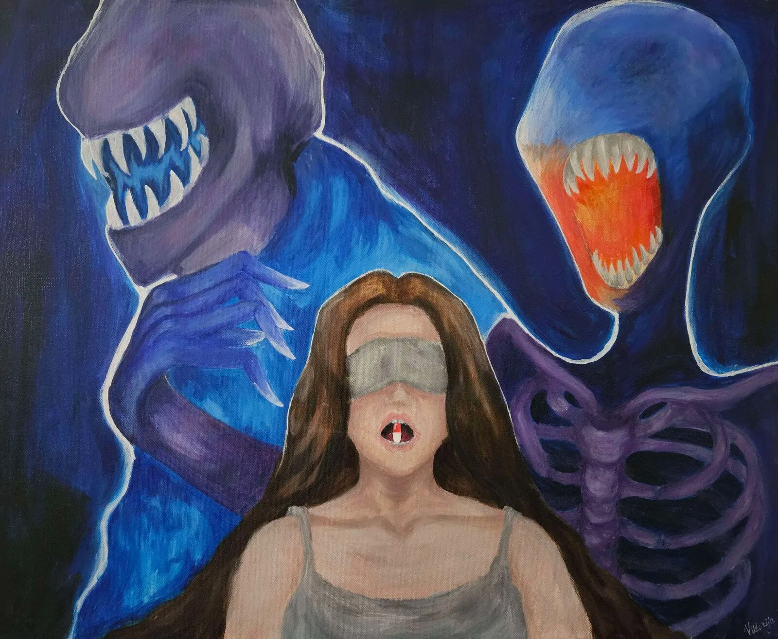 Akrylmålning Change yourself av Viktorija Polovec