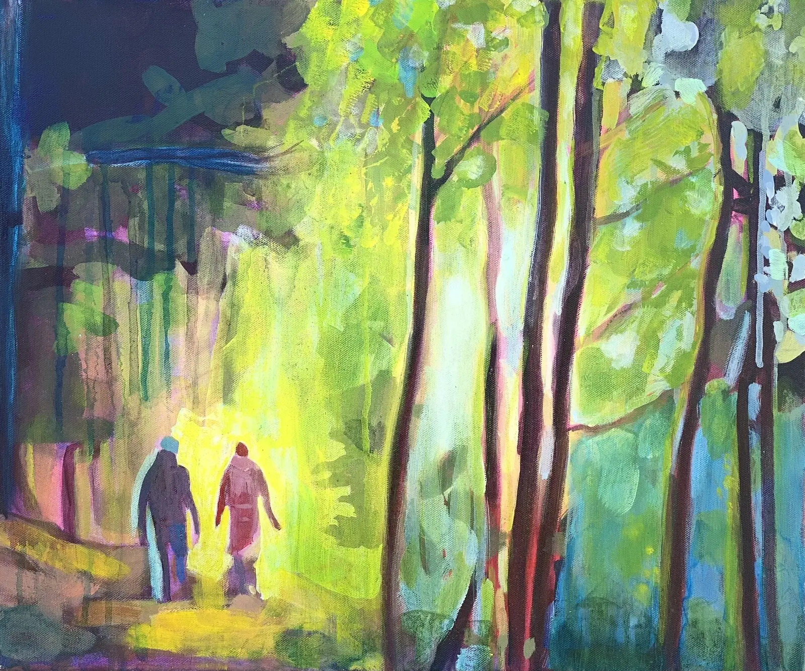Akrylmålning Fine Art Print- FÖRUNDRAN av Kerstin Härdelin Nilsson