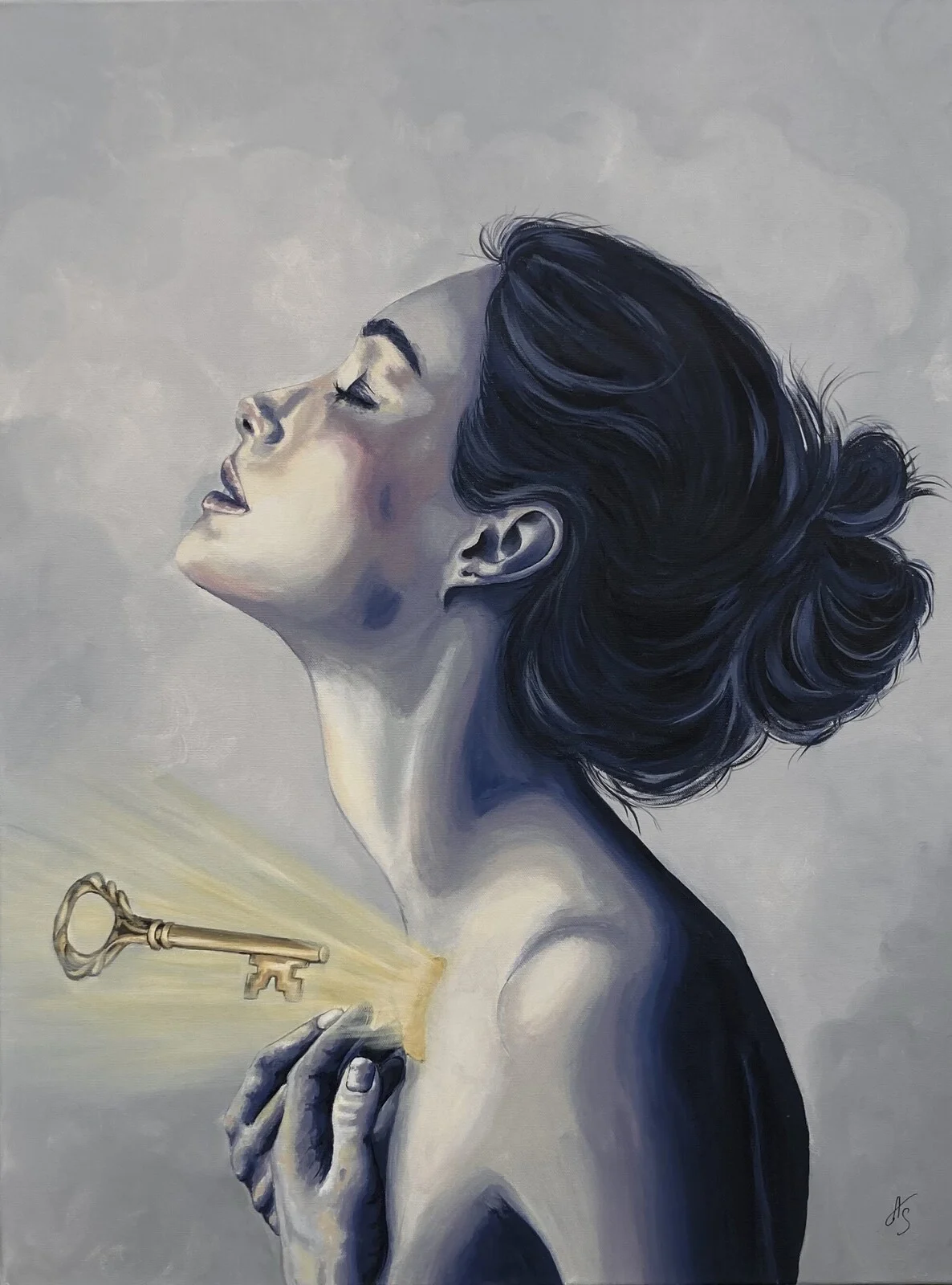 Akrylmålning The moment of becoming av Alyona Siergieieva - Designfull Art