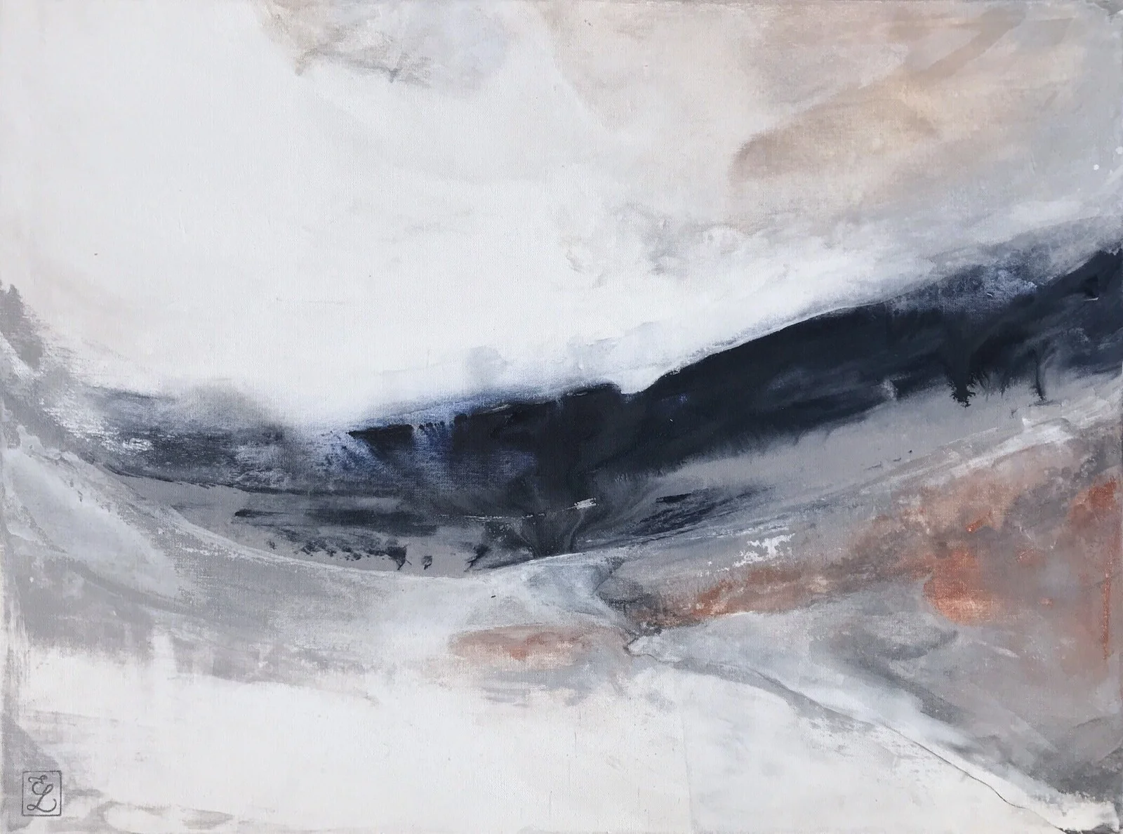 Akrylmålning Untamed av Erica Loewen