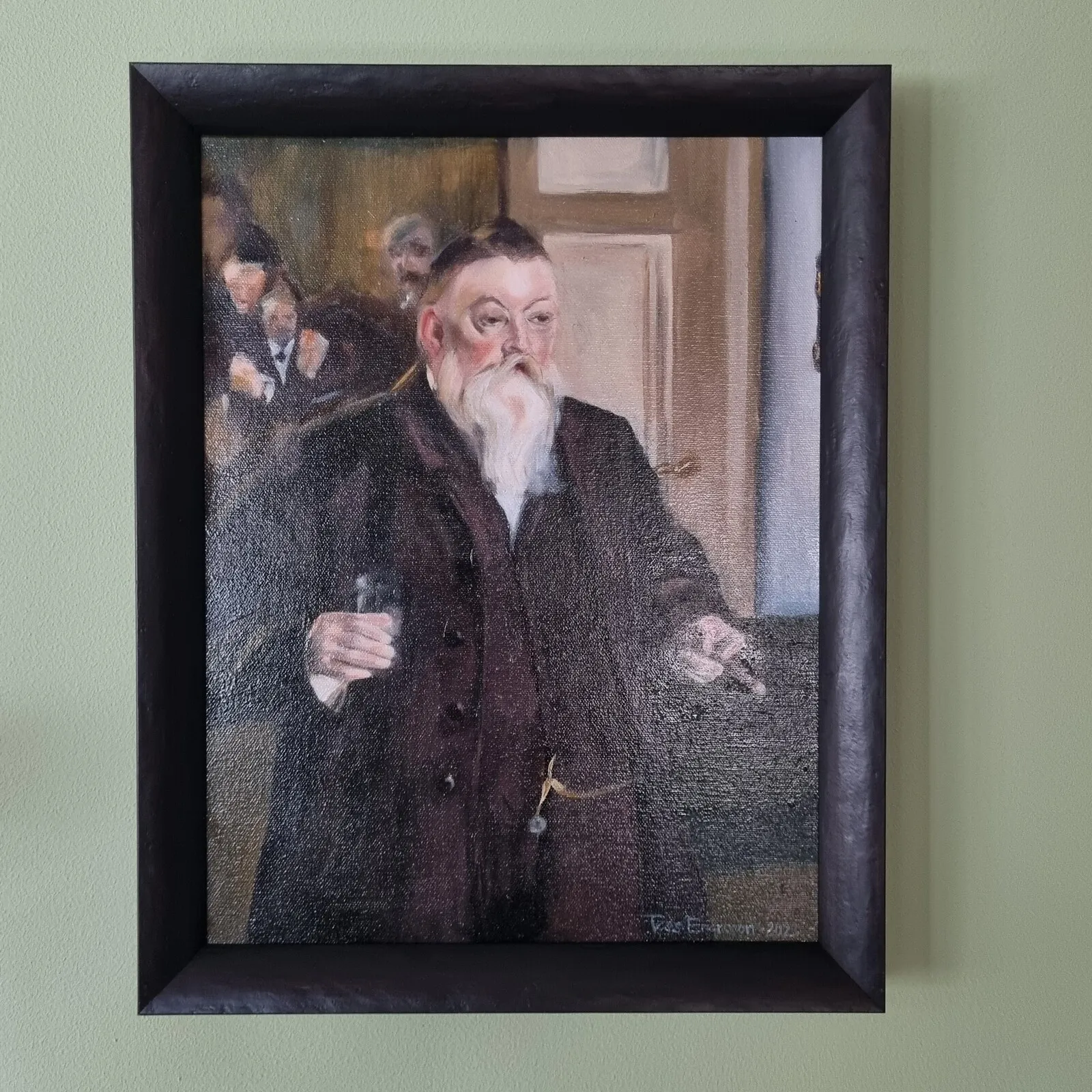 Oljemålning En skål i Idun - Zorn av Tess Enarsson