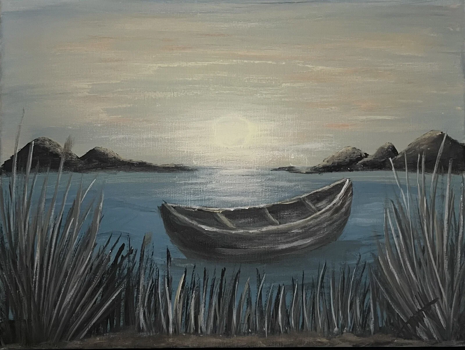 Akrylmålning Ekan av Annika Handfast