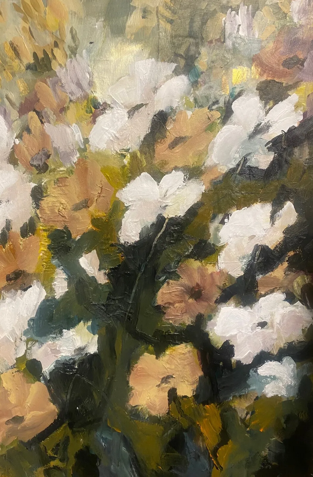 Akrylmålning Blomster av Anna-Karin Bergius