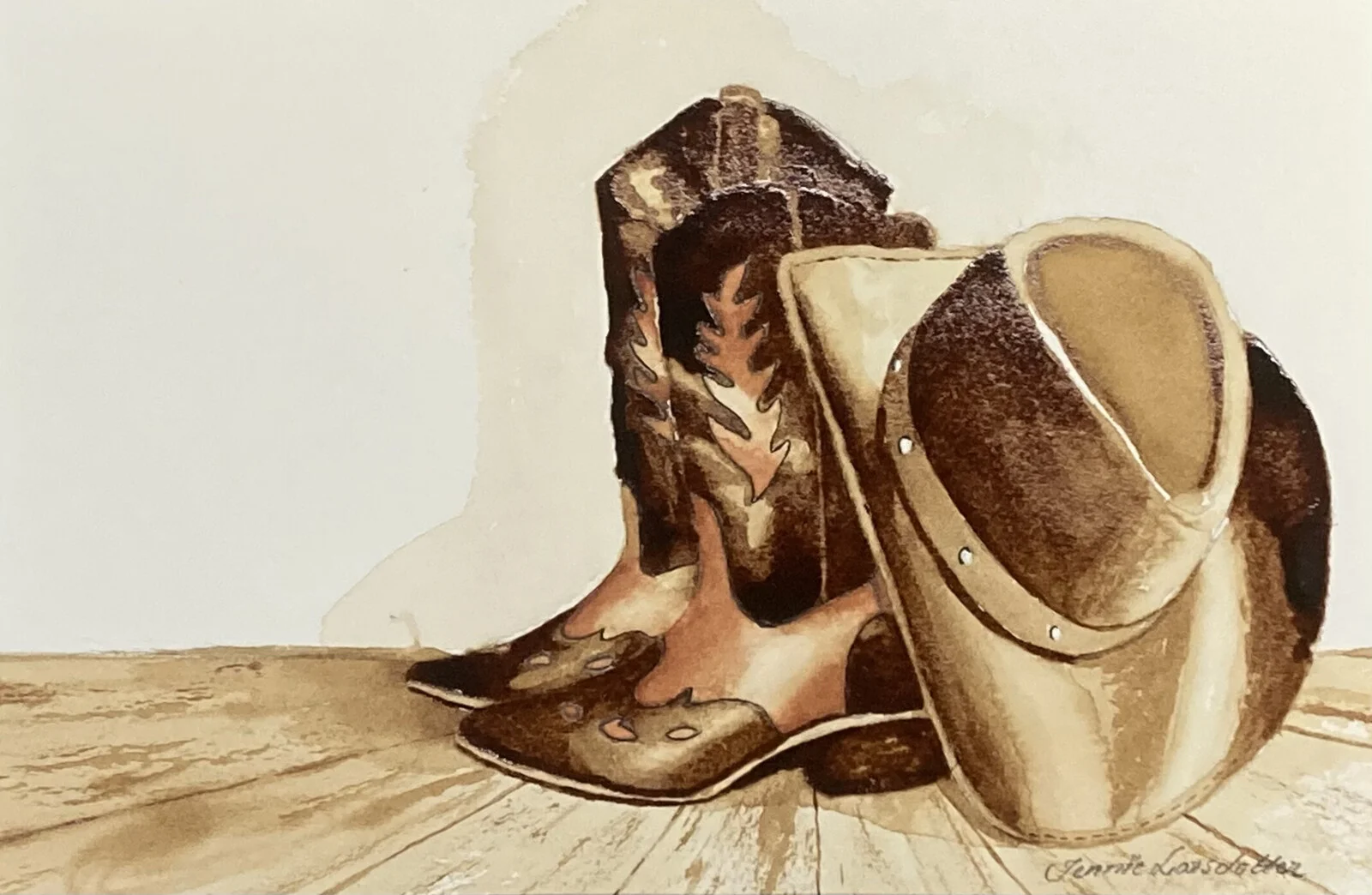 Cowgirlstilleben av Jennie Larsdotter