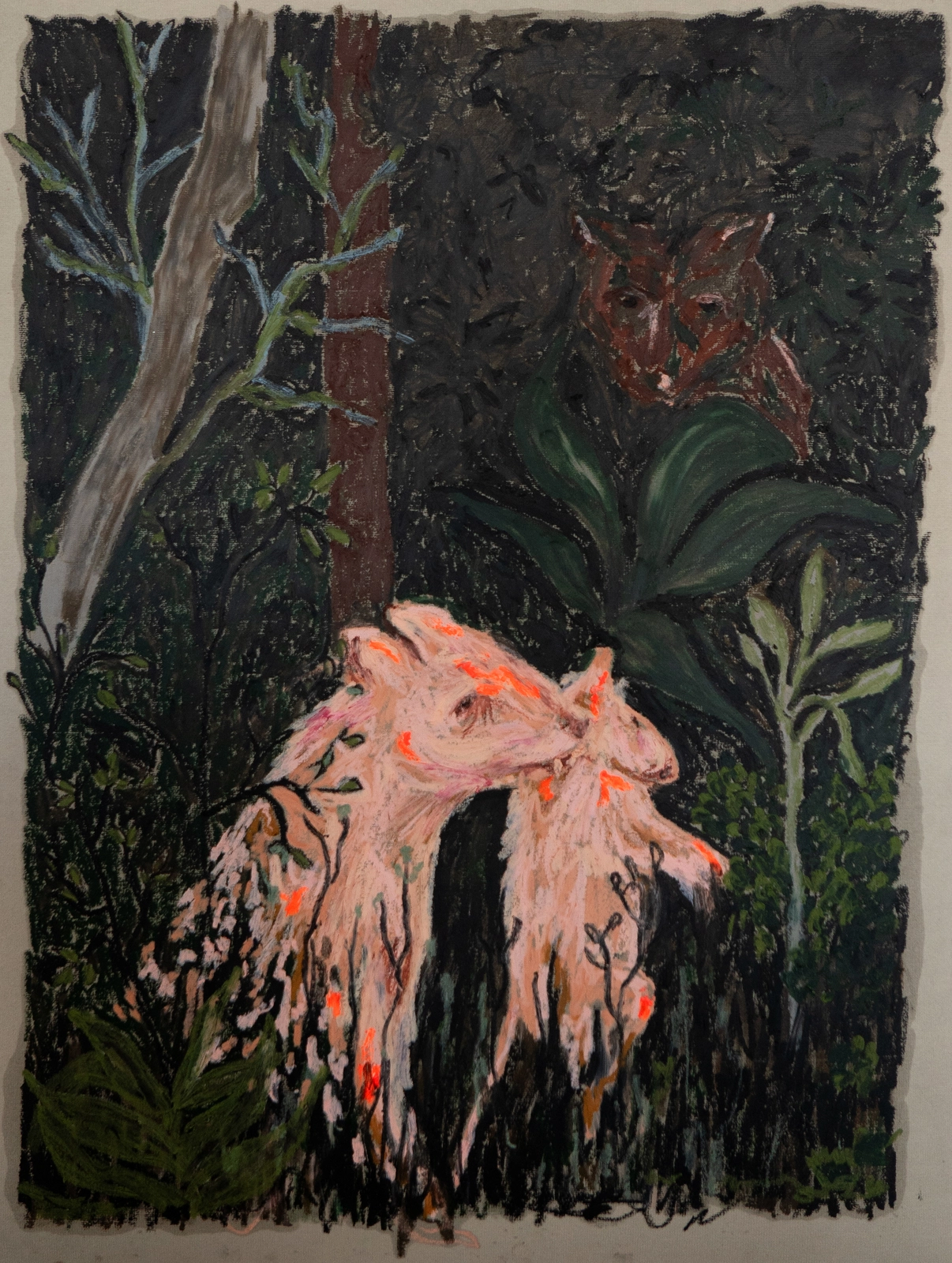 Oljemålning Inner Forest av Monika Ardila