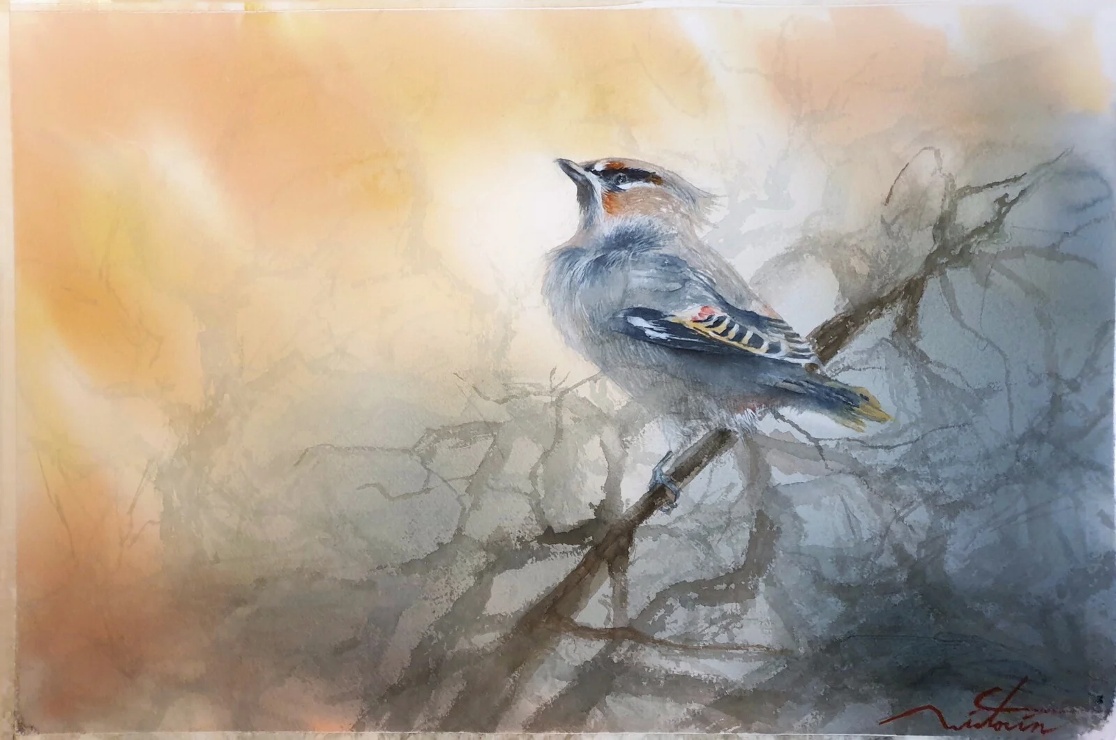 Akvarell av Joakim Wictorin