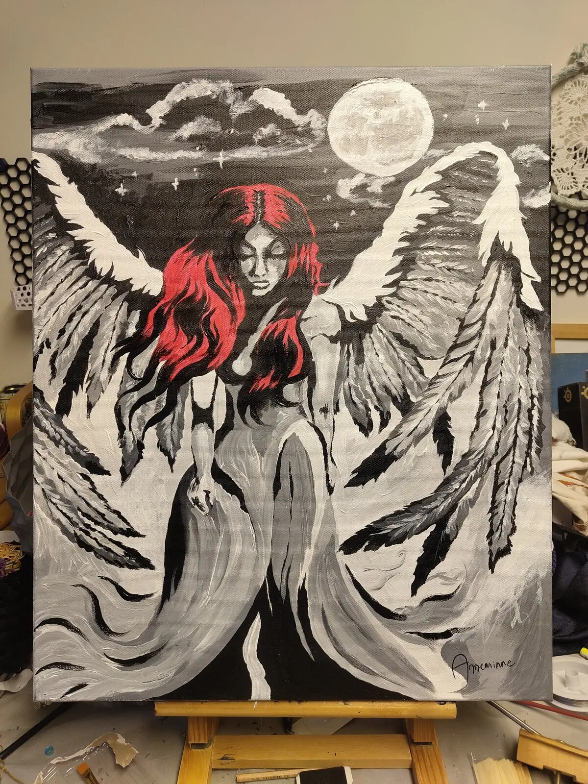 Akrylmålning av Sofie Ludvigsson