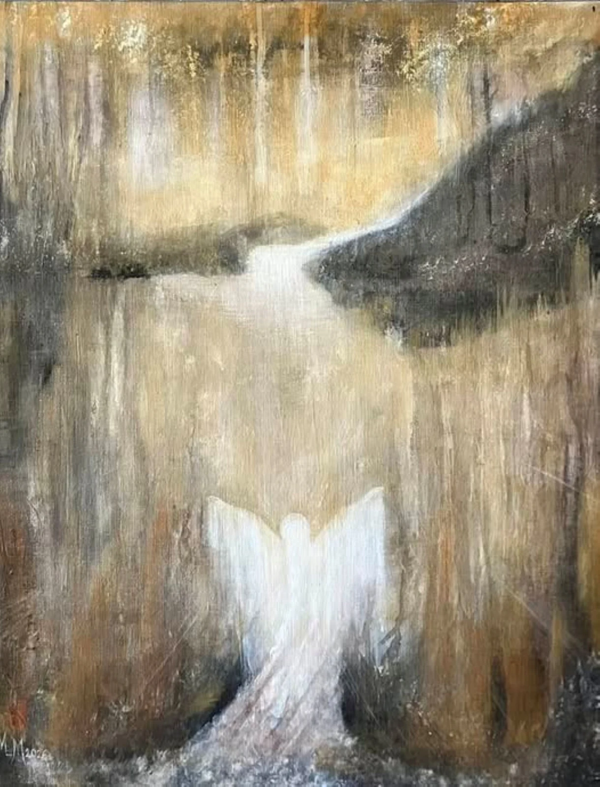 Akrylmålning Seeking the light av Marilyn Miller