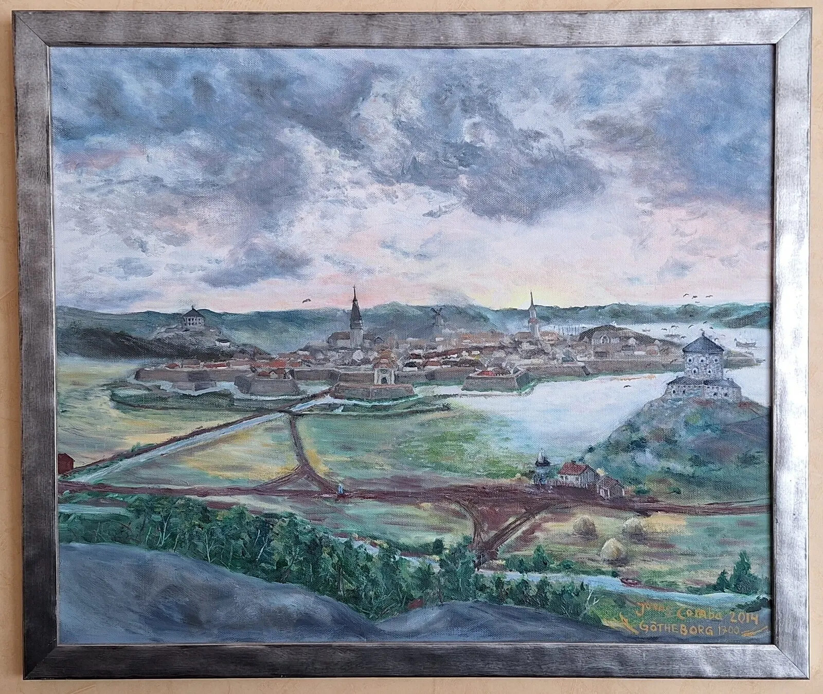 Oljemålning Göteborg 1716 -1806 av Jonas Albrektson Comba