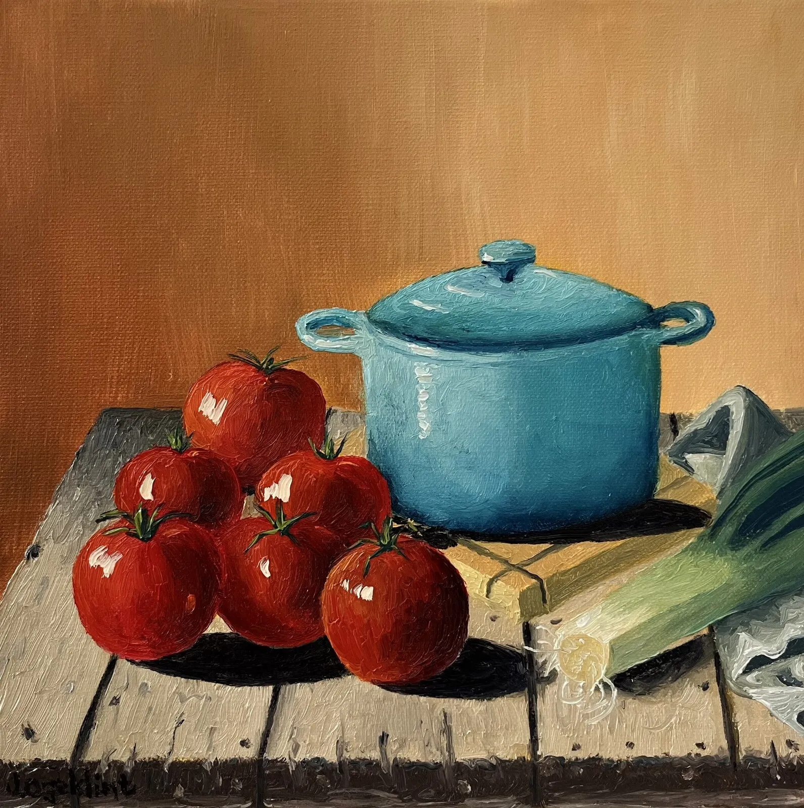 Oljemålning Soup by Freddie av Jonny Eriksson