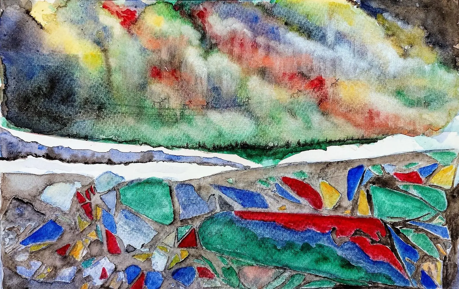 Akvarell av Carin Hedlund