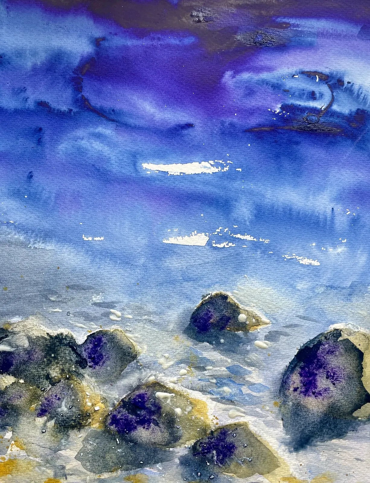 Akvarell av Gunilla Tuvin