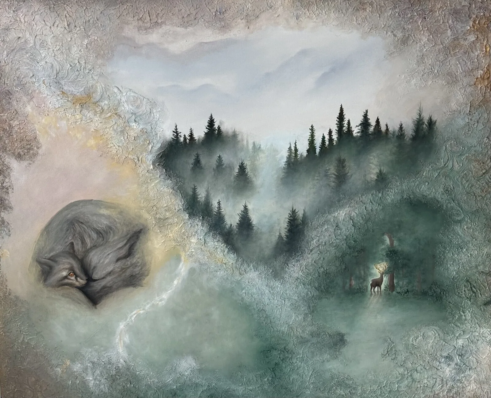 Oljemålning Path Of Serenity av Pia Brevenskär