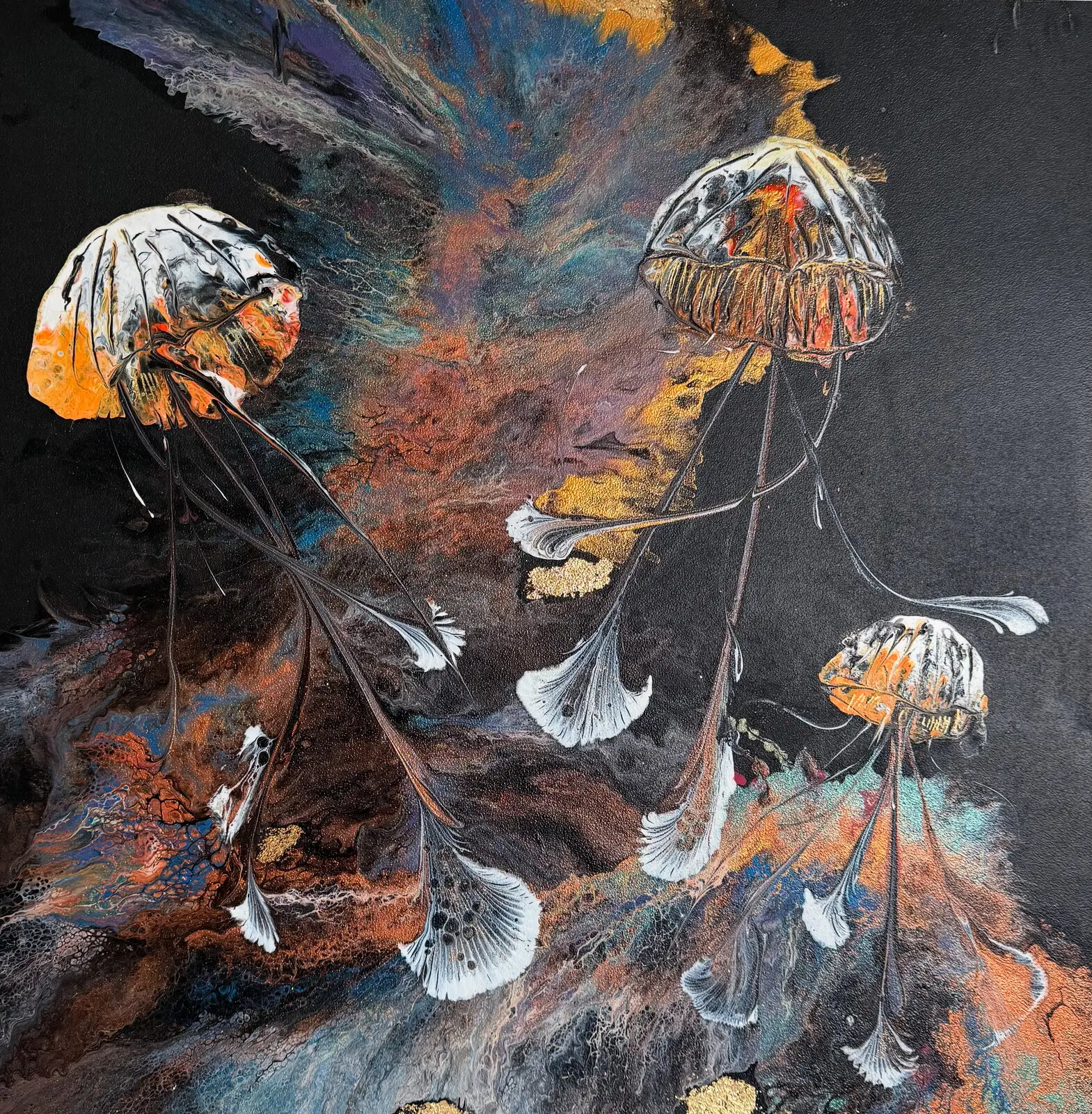 Akrylmålning Art of silence av Anette Jersmyr