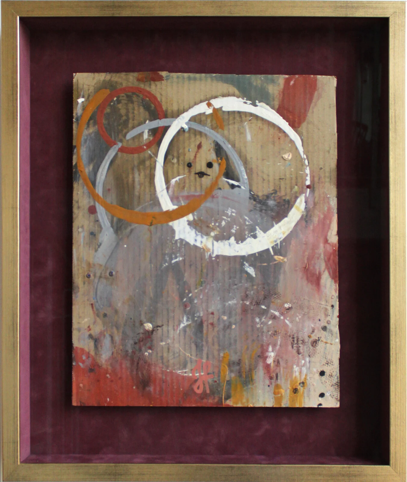 Oljemålning Under Arbete 2: Var inte rädd för mig av Jacqueline Forzelius