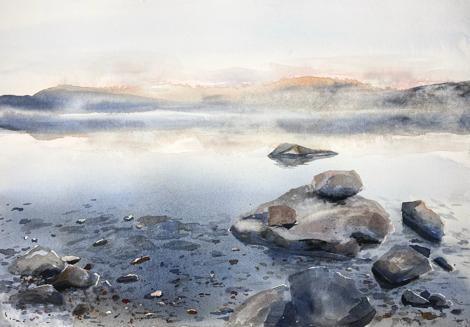 Akvarell av Minna Petäjäniemi