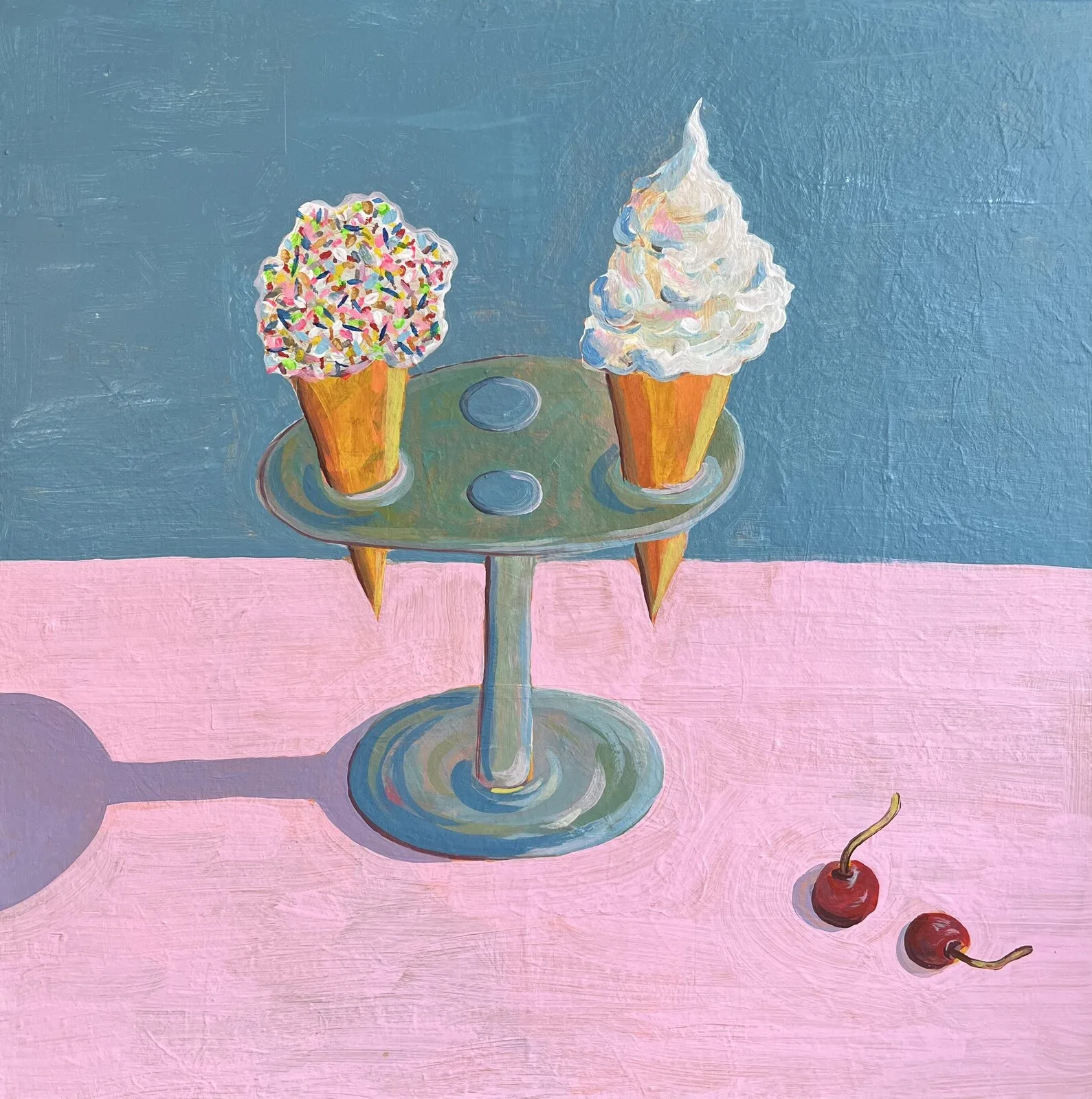 Akrylmålning Ice cream av Astrid Lind