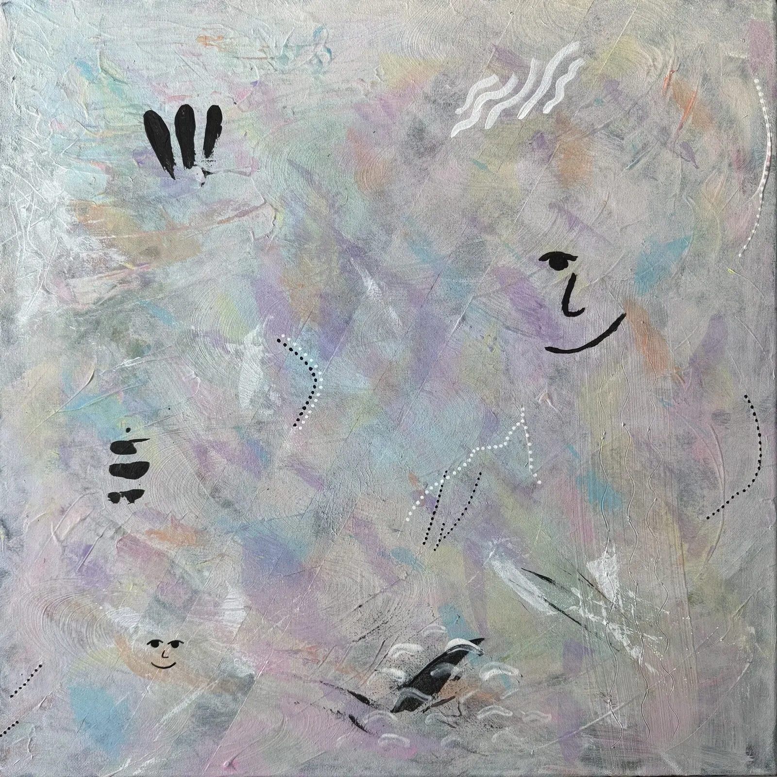 Akrylmålning Vårkänsla av Angelica M