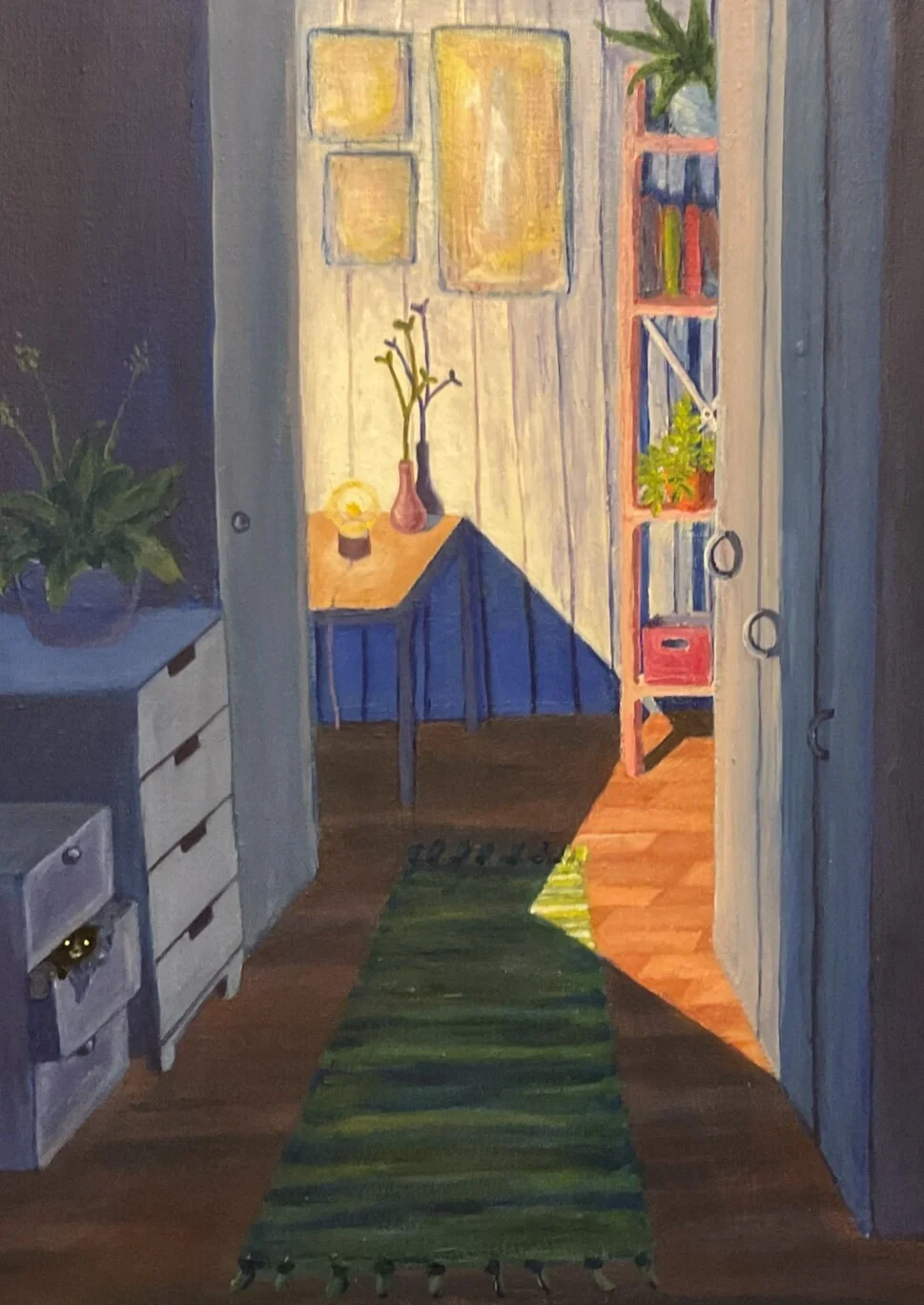 Akrylmålning Hörna av Saga Aune