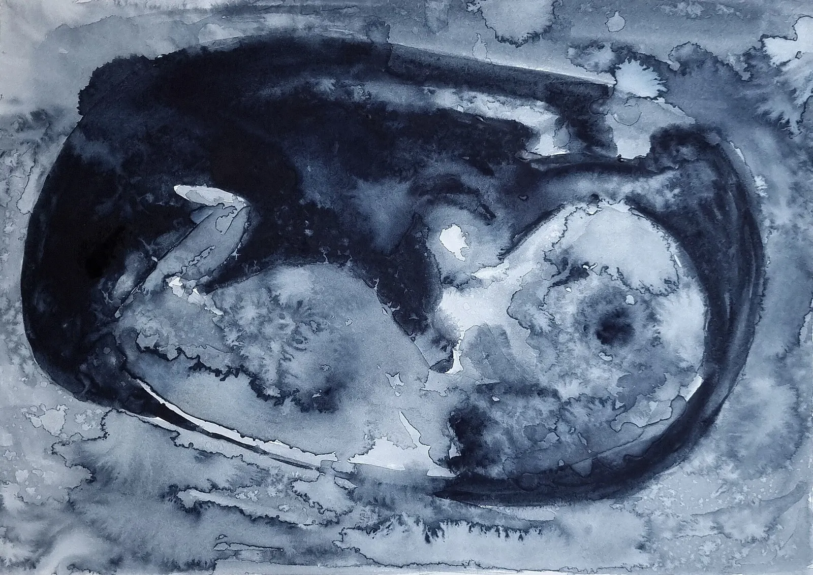 Akvarell Ultraljud av Kiba Gustafsson