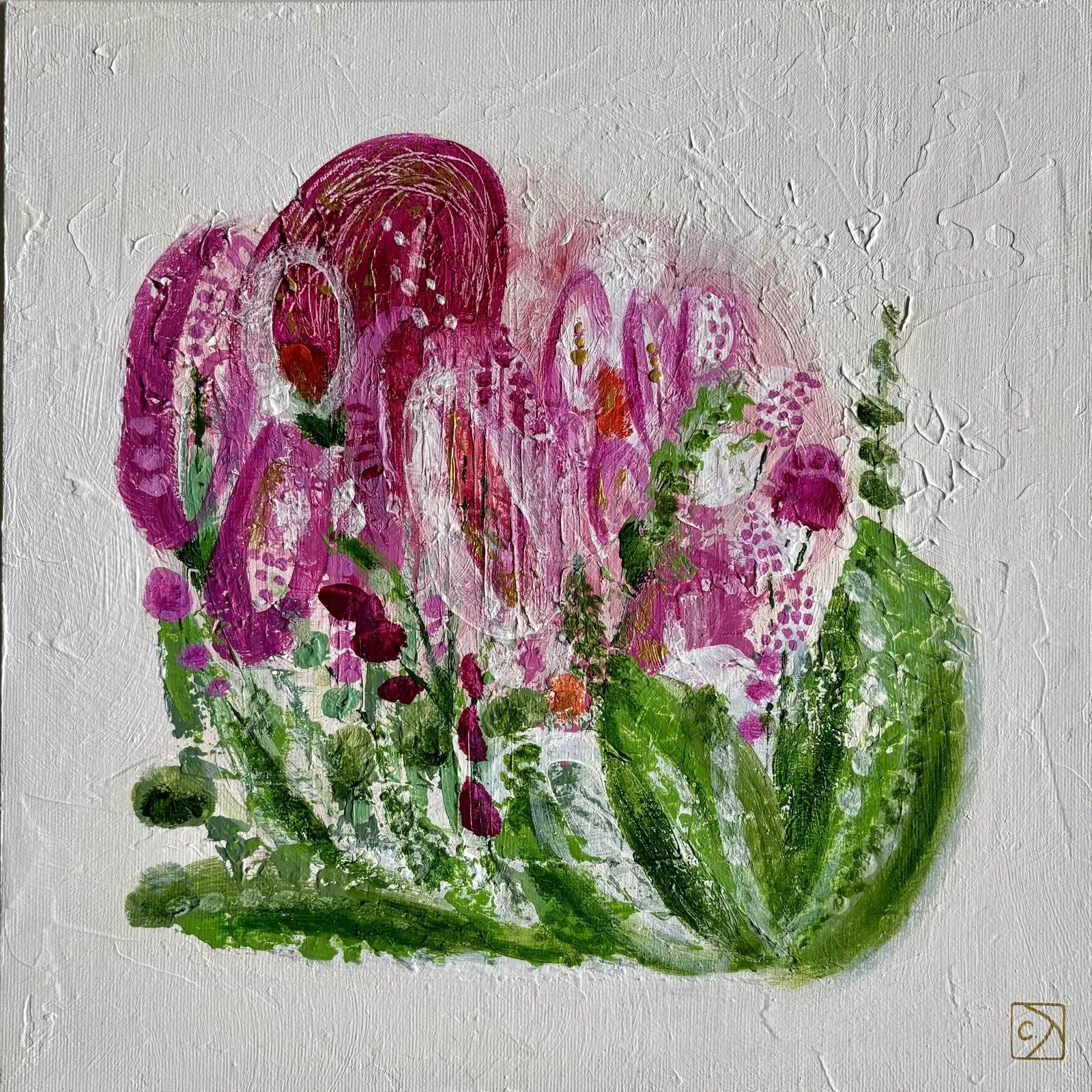 Akrylmålning Springtime II av Camilla Karlström