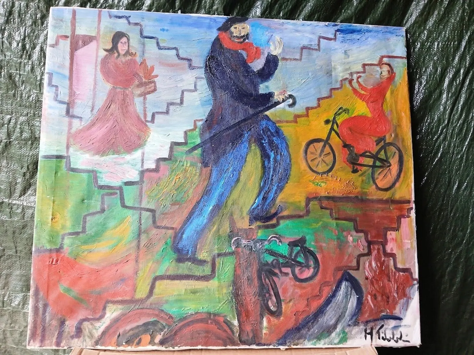 Oljemålning Livets väg av Henrik Tibblin