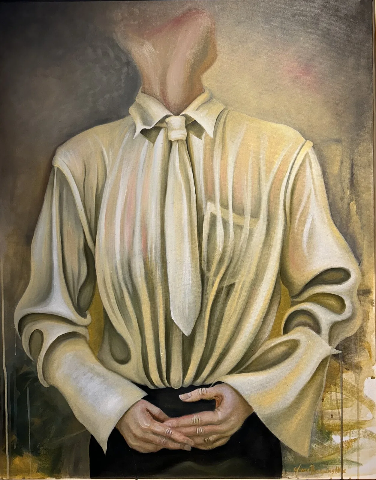 Oljemålning Acceptance Vlll av Jana Bergenstråle