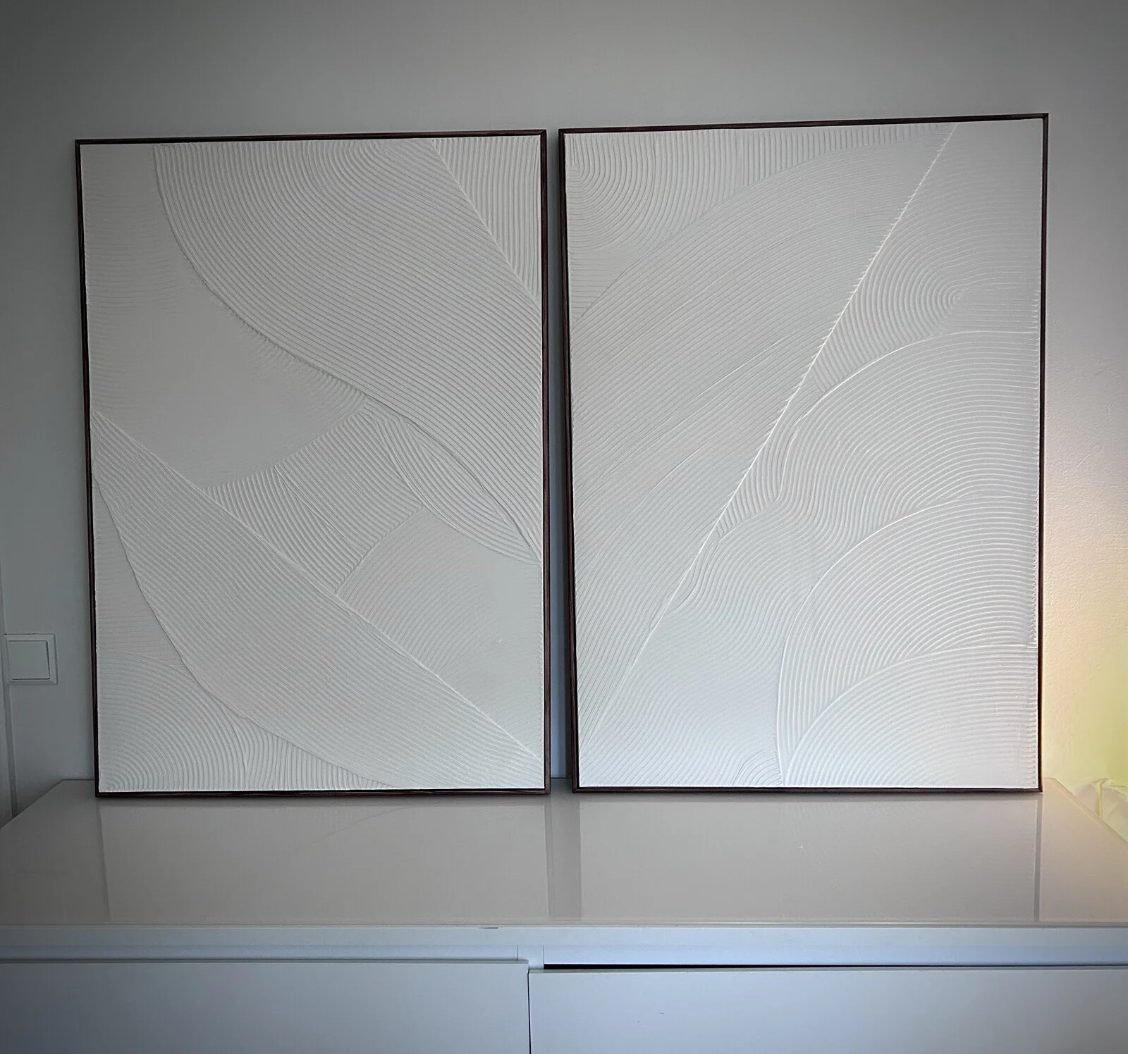 Akrylmålning Soft Geometri av Paulina Vidal