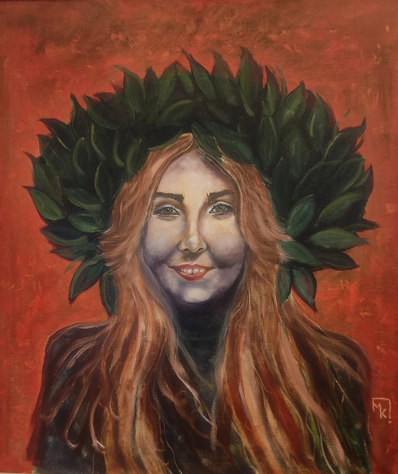 Oljemålning Let me shine av Maria Karlsson